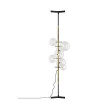 Lampe sur pied / en laiton / en verre soufflé...