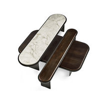 Table basse contemporaine / en cristal /...