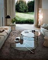Table basse contemporaine / en verre / en...