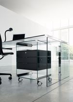 Caisson de bureau en verre / à 3 tiroirs...
