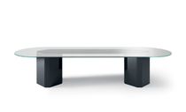 Table de réunion contemporaine / en bois...