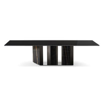 Table de réunion contemporaine / en métal...