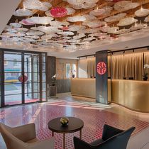 Plafonnier contemporain / rond / en laiton...