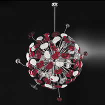 Suspension / en métal / en verre / contemporaine