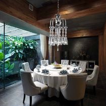 Lustre contemporain / en acier inoxydable...
