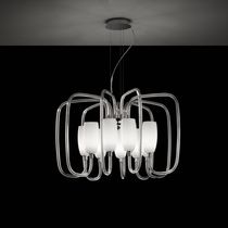 Lustre contemporain / en chrome / en verre...