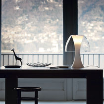 Lampe de table / en inox / en verre / contemporaine