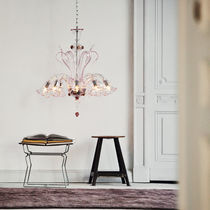 Lustre classique / en verre / 6 ampoules...