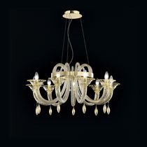 Lustre classique / en verre / 6 ampoules...