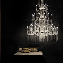 Lustre classique / en métal chromé / en...