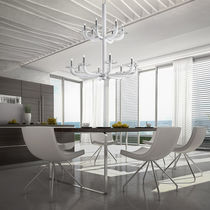 Lustre contemporain / en chrome / en verre...