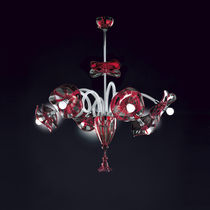 Lustre contemporain / en verre / 6 ampoules...