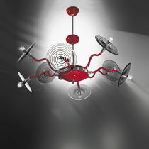 Lustre design original / en verre / 6 ampoules...