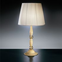 Lampe de table / en verre / en tissu / classique