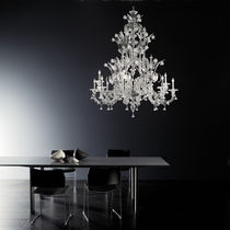 Lustre classique / en verre / 9 ampoules...