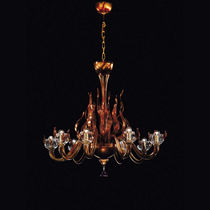 Lustre classique / en verre / 8 ampoules...