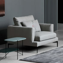 Fauteuil contemporain / en tissu / avec...