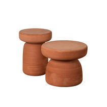 Table basse contemporaine / en terracotta...