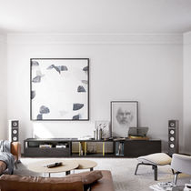 Meuble TV contemporain / lowboard / en chêne...