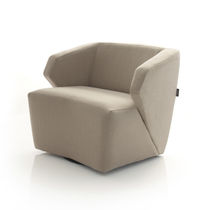 Fauteuil contemporain / en tissu / pivotant...