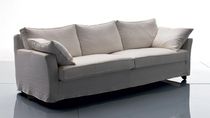 Canapé contemporain / blanc / en tissu /...