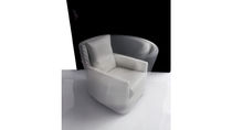 Fauteuil contemporain / en tissu / avec...