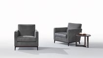 Fauteuil contemporain / en cuir