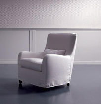 Fauteuil contemporain / en tissu / avec...