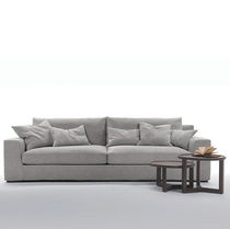 Canapé d'angle / contemporain / gris / en...