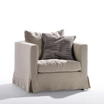 Fauteuil contemporain / en tissu / avec...