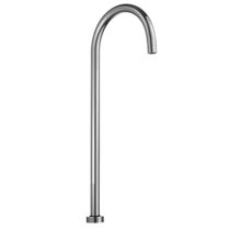 Bec pour baignoire en métal chromé