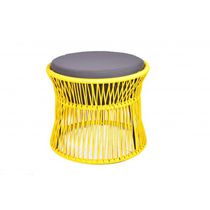 Pouf contemporain / en acier / rond / modulable