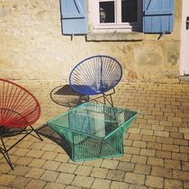 Table basse contemporaine / en verre / en...