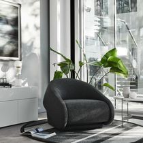 Fauteuil contemporain / en tissu / lit /...