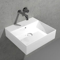 Vasque suspendue / en céramique / sans trou...