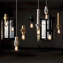 Suspension / en métal / classique / blanche