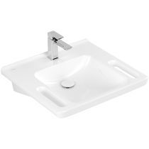 Vasque suspendue / en céramique / avec porte-serviettes...