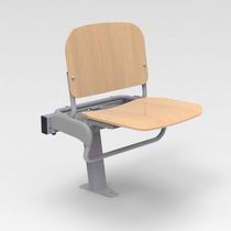 Chaise d'auditorium contemporaine / en bois...