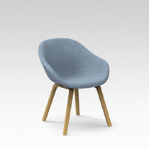 Fauteuil contemporain / en tissu / en bois...