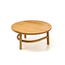 Table basse contemporaine / en bois / ronde...