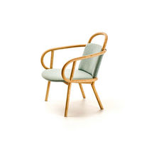 Fauteuil contemporain / en bois / contract