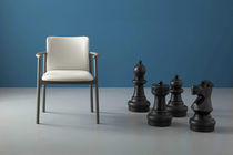 Chaise contemporaine / avec accoudoirs /...