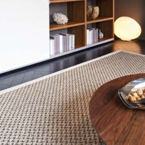 Tapis contemporain / uni / en sisal / rectangulaire