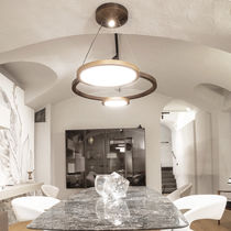 Suspension / en bois / contemporaine / marron