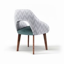 Chaise contemporaine / tapissée / en tissu...