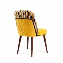 Chaise contemporaine / tapissée / en tissu...