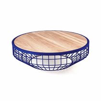 Table basse contemporaine / en noyer / en...