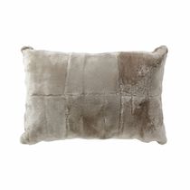 Coussin rectangulaire / à motif / en peau...