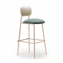 Chaise de bar contemporaine / en tissu /...