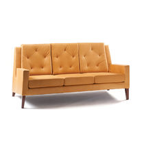 Canapé contemporain / orange / en tissu...